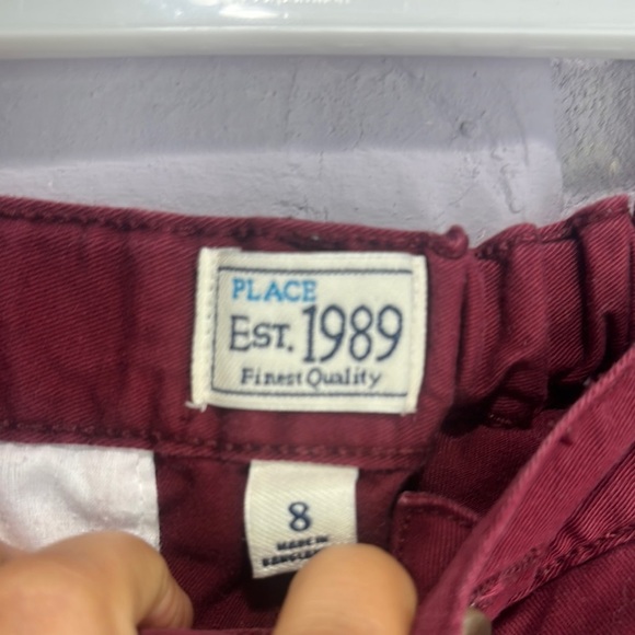 NWOT Place Deep Red Trousers size 8 - Picture 2 of 6